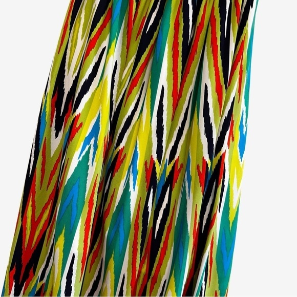 NEWBURY KUSTOM Vibrant Color Halter Maxi Dress. Elastic waist. - Picture 5 of 8